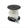 1/2" x 300' White Solid Braid Nylon Anchor Line w/Thimble - Made in USA view 1