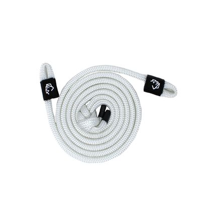 1/2" x 5' White Double Braid Fender Line (Sold in Pairs) - Made in USA