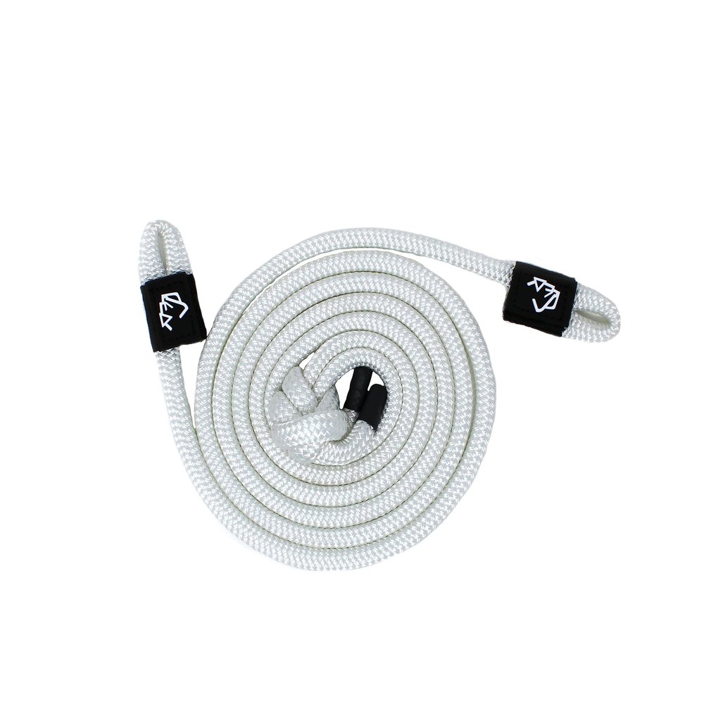 1/2" x 5' White Double Braid Fender Line (Sold in Pairs) - Made in USA