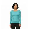 Natural Uniforms Women's Under Scrub Tee Crew Neck Long Sleeve T-Shirt (Aqua Blue, 4X-Large) view 2
