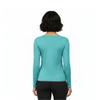 Natural Uniforms Women's Under Scrub Tee Crew Neck Long Sleeve T-Shirt (Aqua Blue, 4X-Large) view 3