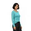 Natural Uniforms Women's Under Scrub Tee Crew Neck Long Sleeve T-Shirt (Aqua Blue, 4X-Large) view 4