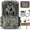 WOSPORTS Trail Camera,48MP 4K 0.2S Trigger Motion Activated,Game Camera with Night Vision IP66 Waterproof 2.0''LCD 120Wide Trail Cam Lens for Outdoor Scouting Wildlife Monitoring Home Security view 1