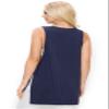 YELETE Women's Sleeveless Lightweight Post Workout Pullover Top Navy Large view 3