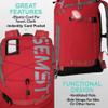 SEMSTY Ski Boot Bag, 55L Waterproof Ski and Snowboard Boots Travel Backpack for Skis, Snowboard, Ski Helmet, Goggles, Gloves & Accessories view 4