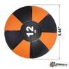 Ministry of Warehouse Orange and Black Durable Rubber Muscle Driver Sport Gym Exercise Ball Fitness Weighted view 2