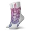 GULTMEE Turtle Fashion Compression Socks,Tribal Totem Animal Ethnic Motifs Vortex,Performance Polyester Cushioned Athletic Crew Socks for Running,Athletic,Multicolor -12 inch view 1