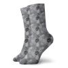 GULTMEE Floral Fashion Compression Socks,Greyscale Bouquet Of Roses Cartoon Style,Performance Polyester Cushioned Athletic Crew Socks for Running,Athletic,Grey Pale Grey Black -12 inch view 1