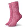 Rose Fashion Compression Socks,Shades Of Pink With Gentle Seasonal Flora Romance Love Valentines Day Inspired,Performance Polyester Cushioned Athletic Crew Socks for Running,Athletic,Pink -12 inch view 1