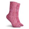 Rose Fashion Compression Socks,Shades Of Pink With Gentle Seasonal Flora Romance Love Valentines Day Inspired,Performance Polyester Cushioned Athletic Crew Socks for Running,Athletic,Pink -12 inch view 2