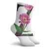 GULTMEE Funny Compression Socks Women and Men,Purple Zinnia Petals Stems Leaves And Letter Z Nature Inspired Alphabet,Best for Circulation,Running,Athletic,Nurse,Travel, -12 inch view 2