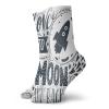 GULTMEE I Love You Fashion Compression Socks,Celestial Love My Other Half Floating,Performance Polyester Cushioned Athletic Crew Socks for Running,Athletic,Blue Grey White -12 inch view 1
