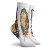 GULTMEE Feather Fashion Compression Socks,Hand Drawn Bohemian Style Quills Colorful,Performance Polyester Cushioned Athletic Crew Socks for Running,Athletic,Multicolor -12 inch view 2