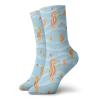 Animal Funny Compression Socks Women and Men,Water Bubbles On The Surface With Seahorse And Sea Star In Waves Coast Tropical,Best for Circulation,Running,Athletic,Nurse,Travel,Orange Blue -12 inch view 1