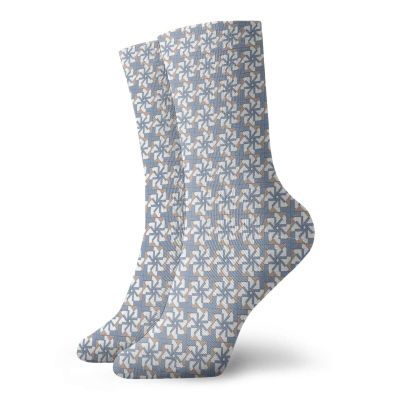 GULTMEE Funky Colorful Cushion Sport Socks,Abstract Composition Graphic Floral Motifs With Squares Pattern,Athletic Cushioned Running Performance Crew Socks For Men/Women, -12 inch