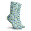 GULTMEE Funky Colorful Cushion Sport Socks,Irregular Hearts In Blue And Green Tones,Athletic Cushioned Running Performance Crew Socks For Men/Women, -12 inch view 2