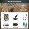 WOSODA 36MP 1920P Trail Camera, Game Camera with Night Vision Motion Activated 0.2s Trigger Time 120 Wide Sensor Deer Cam Waterproof with 2'' LCD for Outdoor Wildlife Monitoring view 4