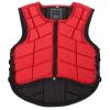 Nylon Children's Equestrian Vest, Foam Padded Children's Safety Horse Riding Protective Vest Body Protector Protective Gear Red() view 1