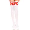 WEISUO Women's Bow Thigh High Stockings Nylon Socks for Women Halloween Cosplay Costume Party Accessory view 1