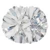 Hooshing 2PCS Silver and White Pom Poms Cheerleading Holographic Spot Cheer Pom Poms with Baton Handle for Team Spirit Sports Cheering view 1