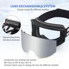 EXP VISION Ski Goggles, Over Glasses Snow Goggles Anti Fog Snowboard Goggles for Men, Women Youth(Adult Ski Goggles-Silver) view 4