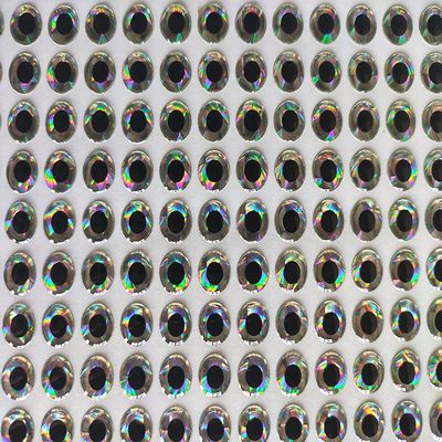 2mm 3mm 4mm 5mm 6mm 7mm 8mm 11mm Silver 3D Soft Holographic Fishing Lure Jig Fly Tying Material Craft Doll DIY Eyes (200pcs 8mm)
