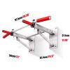 Pull-Up Bar Wall-Mounted Steel Pull-up Bar, Male and Female Wall Horizontal Bars, Can Hang Resistance Ropes, Sandbags, Load 300kg/661ib (Color : Black) view 2