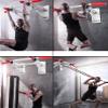 Pull-Up Bar Wall-Mounted Steel Pull-up Bar, Male and Female Wall Horizontal Bars, Can Hang Resistance Ropes, Sandbags, Load 300kg/661ib (Color : Black) view 4