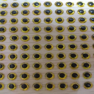 2mm 3mm 4mm 5mm 6mm 7mm 8mm Yellow 3D Soft Holographic Fishing Lure Jig Fly Tying Material Craft Doll DIY Eyes (300pcs 2mm)