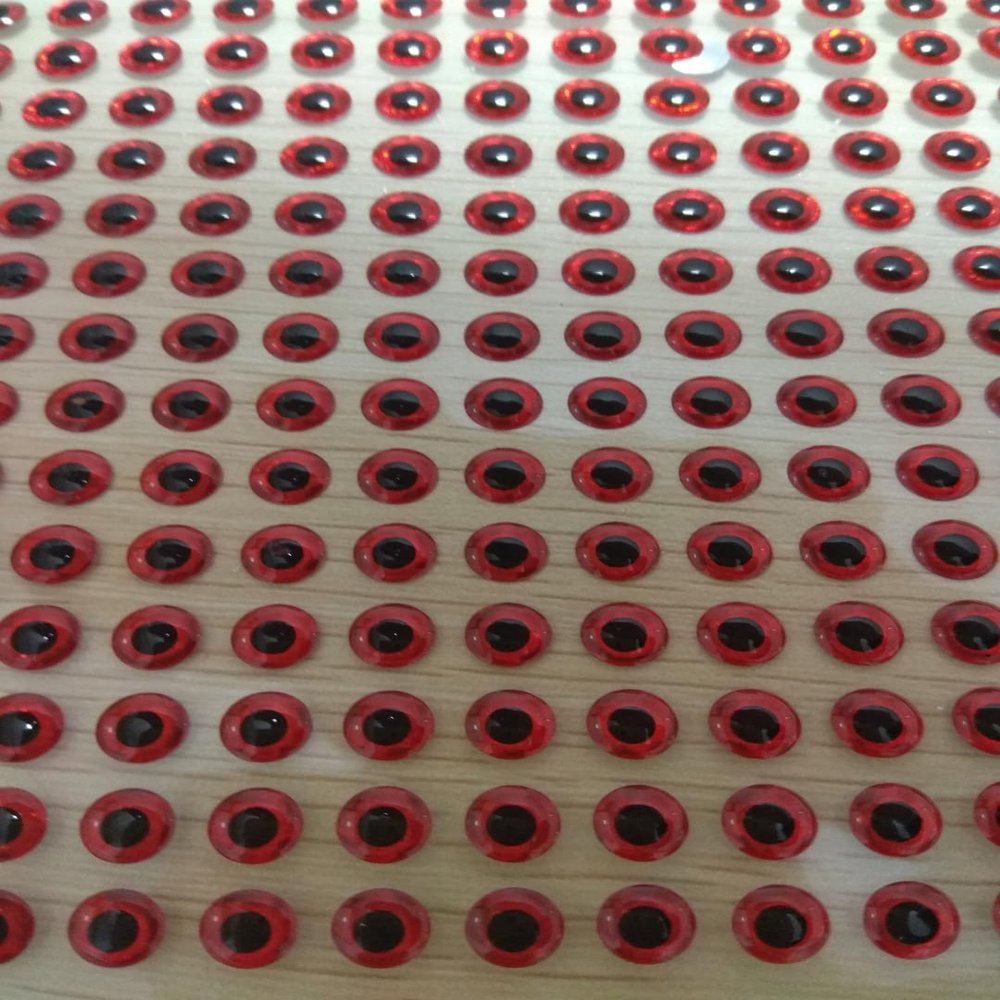 2mm 3mm 4mm 5mm 6mm 7mm 8mm Red 3D Soft Holographic Fishing Lure Jig Fly Tying Material Craft Doll DIY Eyes (300pcs 2mm)