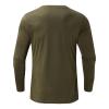 Men's Base Long-Sleeve Top Cotton Cashmere Warm Pullover V Neck Muscle Training Workout Solid Bottoming Tee Shirt view 4
