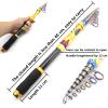 Carbon Fiber Telescopic Bait Fishing Rod, Trout Rod, Portable Travel Rotating Carp Fishing Rod, Surf Fishing Rod, Super Hard Sea Fishing Rod, Throwing Rod, Bass Fishing 1.8M-3.6M ZYHYD (Size : 3.6M) view 2