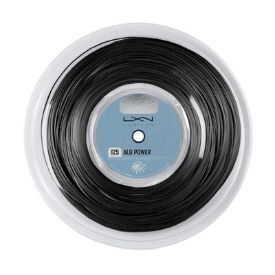 WILSON Luxilon ALU Power Black 125 Tennis String - 220m Reel, Black