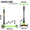 Scooters for Kids 3 Wheel Kick Scooter for Toddlers Girls & Boys, 4 Adjustable Height, Lean to Steer, Extra-Wide Deck, Light Up Wheels for Children from 3 to 14 Years Old (Green 2) view 4