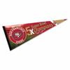 San Francisco 49ers 5 Time Bowl Champions Pennant Banner Flag view 1