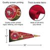 San Francisco 49ers 5 Time Bowl Champions Pennant Banner Flag view 2