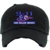 9 11 Dad Hat Our Heroes 911 Embroidered Cap Remember Embroidery Vintage Dad Hats (Black) view 1