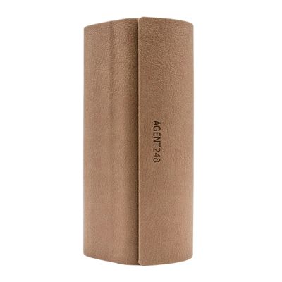 AGENT248 Eyeglass and Sunglass 2-Compartment Travel Case - Brown
