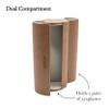 AGENT248 Eyeglass and Sunglass 2-Compartment Travel Case - Brown view 2