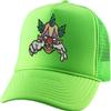 ALLNTRENDS Clown Trucker Hat Embroidered Baseball Cap Adjustable Snapback Adult Horror Caps (Neon Green) view 1