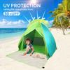 UPF 50+ Pop Up Beach Tent Sun Shelter Portable Anti UV Sun Shade Shelter for 1~3 Person Outdoor Activities Camping Fishing Hiking Picnic Touring (Yellow/Orange, Normal w/Shapes) view 2