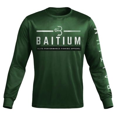 Fishing Shirts for Men,UPF50 Sun Protection Long Sleeve,Quick Dry Dri Fit Apparel, Wicking Rash Gaurd, Fishing Clothes (Medium, Green)