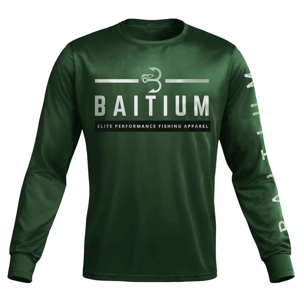 Fishing Shirts for Men,UPF50 Sun Protection Long Sleeve,Quick Dry Dri Fit Apparel, Wicking Rash Gaurd, Fishing Clothes (Medium, Green)
