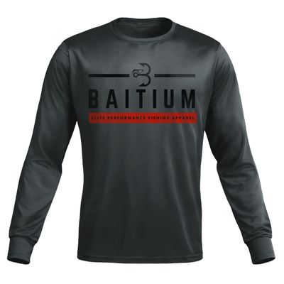 Fishing Shirts for Men,UPF50 Sun Protection Long Sleeve,Quick Dry Dri Fit Apparel, Wicking Rash Gaurd, Fishing Clothes (Medium, Grey)