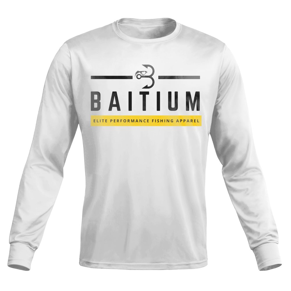 Fishing Shirts for Men,UPF50 Sun Protection Long Sleeve,Quick Dry Dri Fit Apparel, Wicking Rash Gaurd, Fishing Clothes (Small, White)