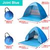 UPF 50+ Pop Up Beach Tent Sun Shelter Portable Anti UV Sun Shade Shelter for 1~3 Person Outdoor Activities Camping Fishing Hiking Picnic Touring (Joint Blue, Large w/o Shapes) view 3