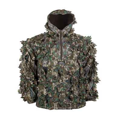 North Mountain Gear Mossy Oak Greenleaf Leafy Camo Hunting Jacket  Lightweight 1/2 Zip Hooded Camo Hunting Hoodie with Kangaroo Pouch  X-Large-2X-Large