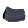 HORZE Glarus Quilted All Purpose Horse Saddle Pad | Quick-Drying and Breathable with Braided Trim - Iron Gate Grey - Pony view 1