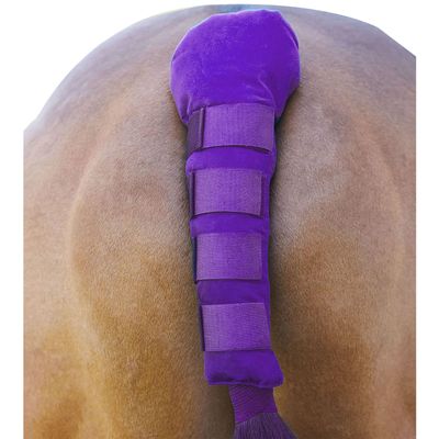 Bitz Padded Horse Tail Guard (One Size) (Purple)