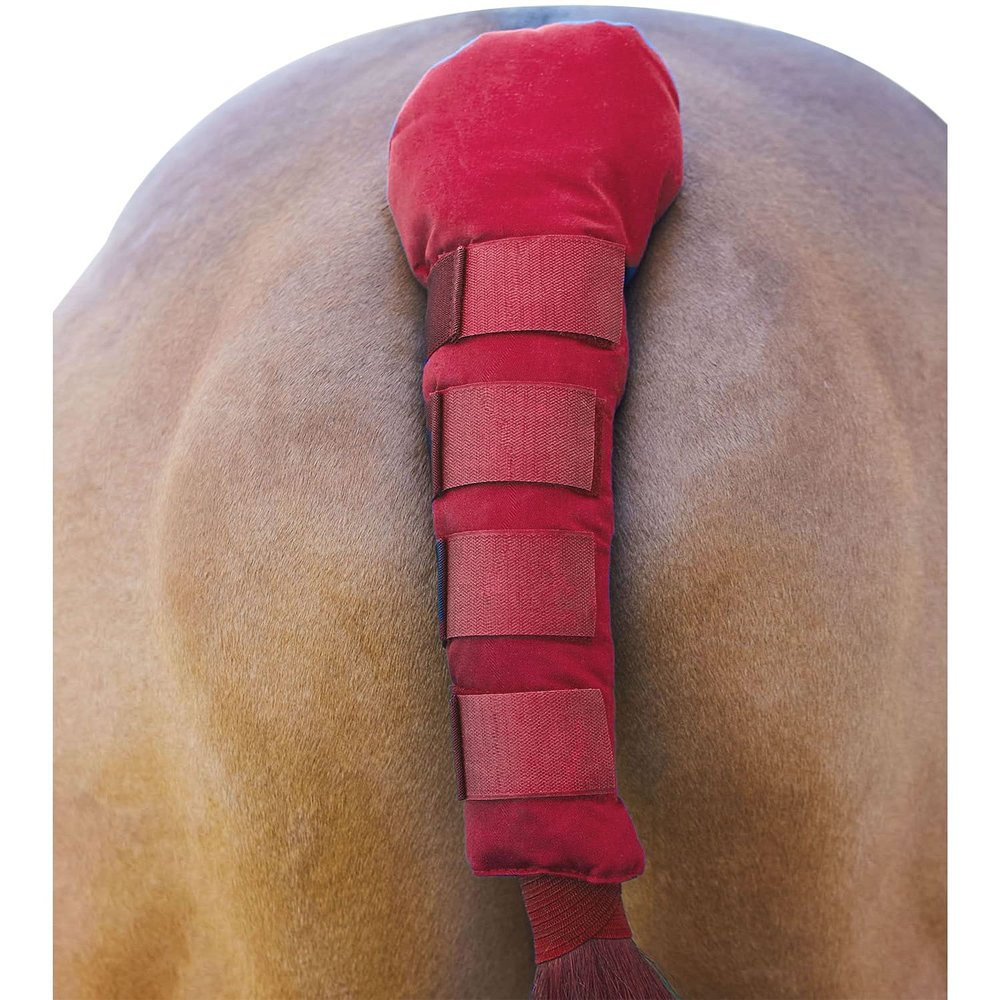 Bitz Padded Horse Tail Guard (One Size) (Red)